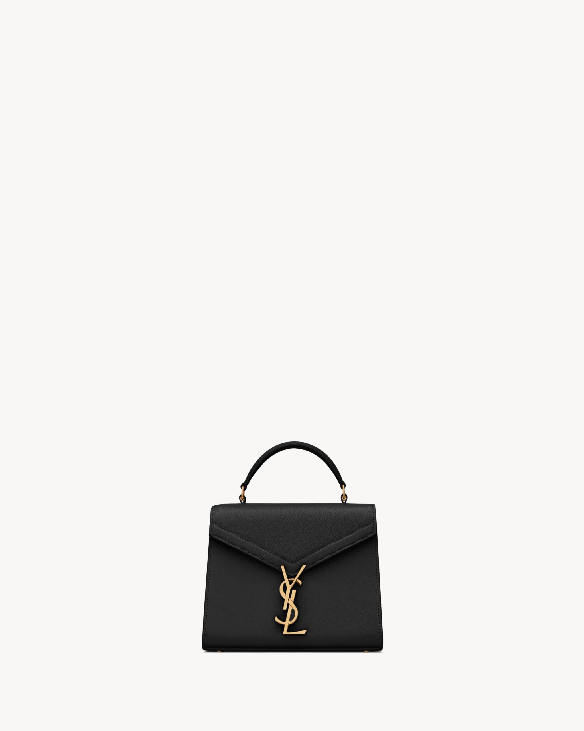 YSL CASSANDRA Mini top handle bag in grain de poudre embossed leather - Image 1